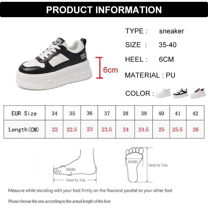 Fashion Pu Leather Thick Bottom Sneakers Women 2025 Breathable Platform Vulcanised Shoes Woman Womens All Match Lace Up Casual Sneakers