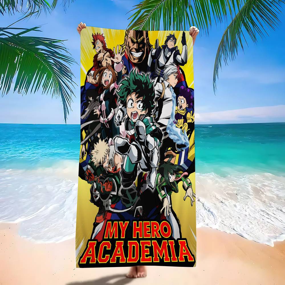 M-My H-Hero A-Academias Anime Microfiber Beach Towel Absorbent Quick Dry Soft Yoga Swimming Resort Mountain Climbing Towel