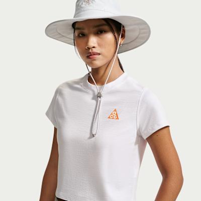 Nike ACG DRI FIT Quick Dry T Shirts Women s White Crew Neck XS