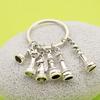 Retro European Chess Metal Keychain Pendant for Bags and Cars