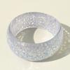 Accessories, exaggerated round resin glitter bracelets, transparent bracelets wholesale
