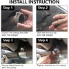 A-KARCK Exhaust Tips Black Chrome 3" Inlet, Muffler Tip with Never Fading and Peeling Coating, 3" Inlet to 4" Outlet 12" Long