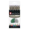 Fineliner Pens - SAKURA - Pigma Micron - Set of 6 - 0.25 Mm Tip - Waterproof