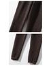 Women's Slim-Fit Thermal Knit Leggings - Solid Color, Thick, Lightweight, Cold-Resistant for Autumn/Winter Casual Wear.