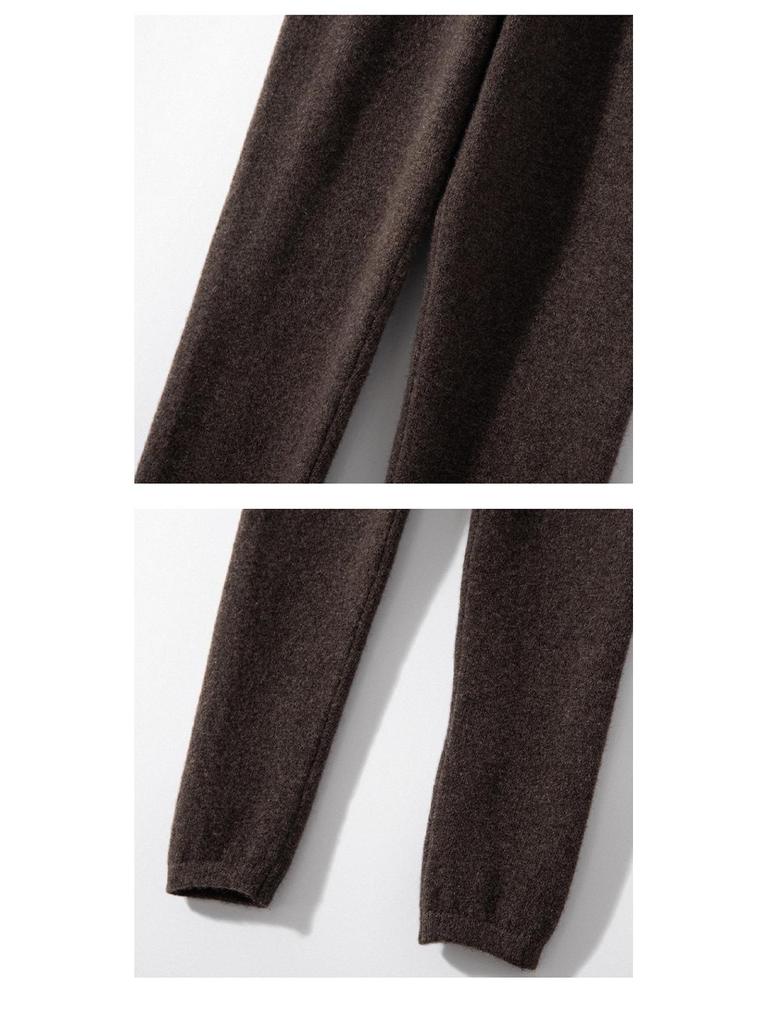 Women's Slim-Fit Thermal Knit Leggings - Solid Color, Thick, Lightweight, Cold-Resistant for Autumn/Winter Casual Wear.