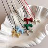 Colorful 3D Little Horse Pendant Necklace - Cute Summer Choker & Versatile Sweater Chain