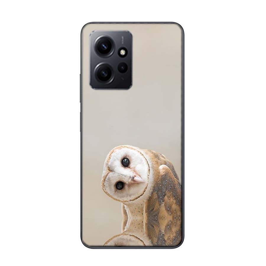 Snow Cute Owl Animal Cover Case For Xiaomi Redmi Note 12S 12 11 Pro Plus 11T 11S 10 5G 10S 9 9T 9S 8 8T 7 5 Pro TPU Phone Clear
