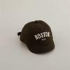 Kids Adjustable Baseball Cap Cotton Blend Toddler Hat with Embroidered Lettering Boston 1630 Classic Design Sun Protection Outdoor Use