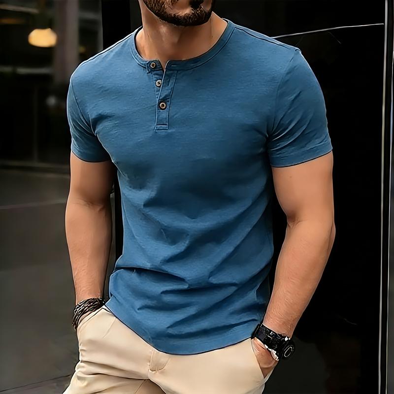 Vintage T Shirt Homme Menswear Clothing Sportwear 2026 Summer Cheap Tops Short Sleeve Solid Color Button Designer Man Camisetas