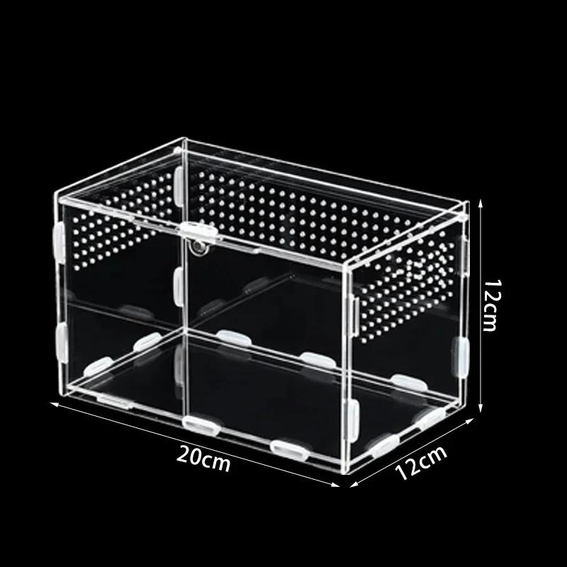 Acrylic Transparent Terrarium Enclosure Assembly Kit For Insects Reptiles Pets Home Display For Hobbyists Kids Birthday Gift