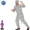 Déguisement Adulte Dalmatien - ATOSA - Combinaison Et Coiffe De Chien De Dessin Animé - Noir - Blanc - Polyester