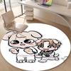 1pc Kpop Team8 Design Printed Area Round Carpet for Bedroom Living Room Home Decor Rugs Mat Non Slip Mat Rug for Bedside