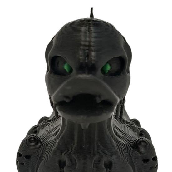 Halloween Duck Figurine 3D Printed Spider Duck Statue Horror Skeleton Ghost Duck for Home Bar Mantel Haunted House Decoration