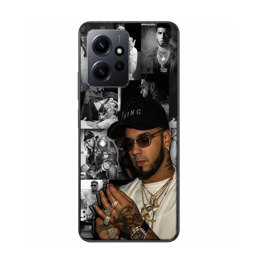 Rapper A-Anuel AA Real Phone Case For Redmi 12 13C 12C 15C 9 10 10C Note 13 Pro Plus 14 15 Pro 9T 9C 9A TPU Soft Cover Clear Cel
