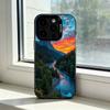 Mountain Forest Sunlight Phone Case For iPhone 17,16,15,14,13,12,11 Plus,Pro Max,XS,Colorful Silver Black Cover