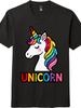 Roztomilé Jednorožec "UNICORN" Tričko, Snové Duha Zvířecí Grafické Tričko, Ležérní Festivalové Tílko