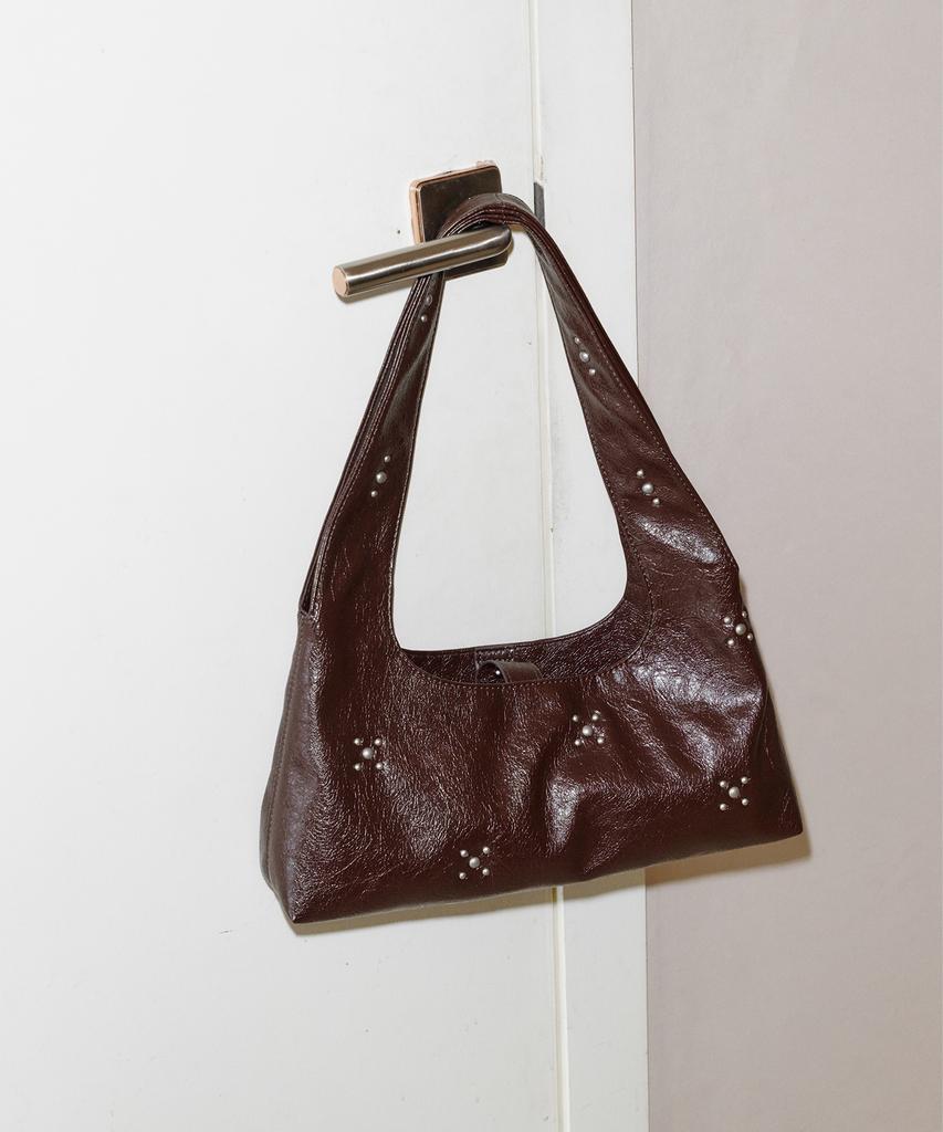 Khiho Liora Studded Bag Brown