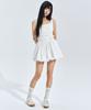 ZEROPLANET Ayla Shirred Mini Dress White