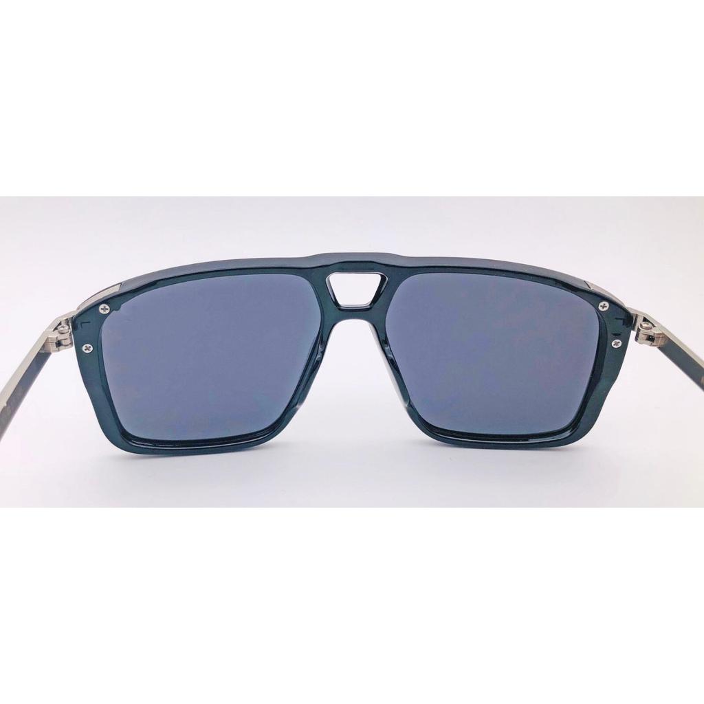 RSINC Unisex Designer Sonnenbrille UV-Schutz Vintage Quadratisch Schwarz Silber KH-2308 B0DKTJ79HN