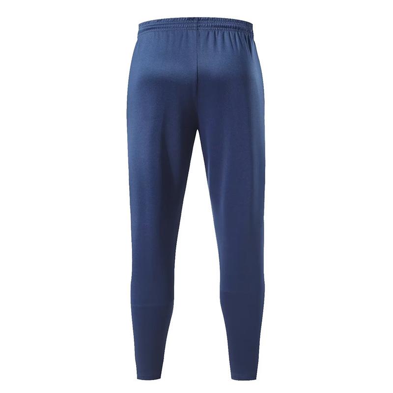 Spring Men's Tapered Sports Pants - European & American Zippered Running and Training Pants