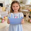 Easter Basket For Eggs Hunting Baby's Easter Basket, Colorful Cute Bunny Woven Gifts For Baby Kids Rooms Organizer