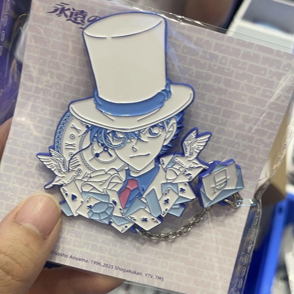 

Детектив Конан Привид Кід Металева Брошка - Аніме Аксесуар для Рюкзаків