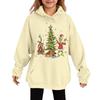 Children's Fashionable Casual Long-sleeved Loose Christmas Print Pullover Hooded Sweatshirt