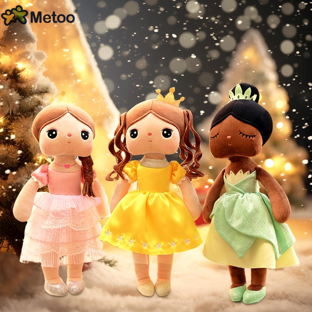 Metoo Customize Angela Plushie Doll,Mermaid Fairy Tale Snow Princess,Kawaii Cartoon Soft Stuffed Toys Kids and Baby Gifts