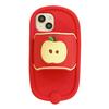 For iPhone 15 Silicone Case Unique Apple Slipper Style Shockproof Phone Back Cover