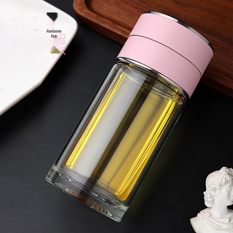 Shuixi SX Double Wall Glass Tea Infuser Mug, 230ml