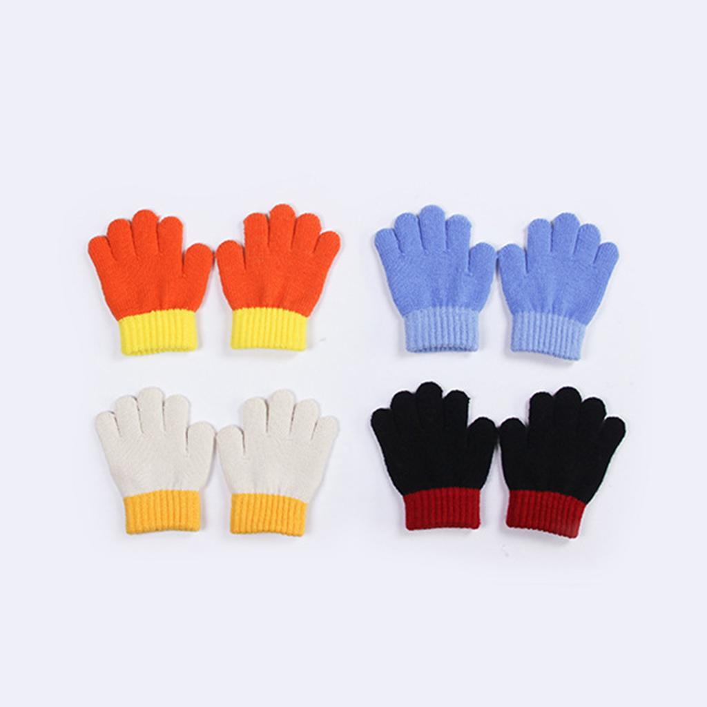 Children Trendy Warm Thermal Gloves Thicken Stylish Mitten Gloves for Cold Weather Winter Cycling Skiing Climbing