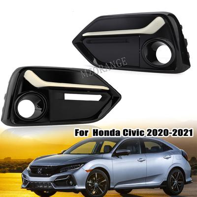 Car Fog Light Cover For Honda Civic 5 Door Hatchback Models 2016 2017 2018    71113-TGG-A50 Foglamp Frame Foglights