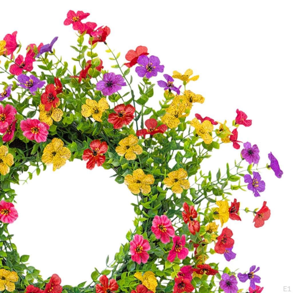 Artificial Flower Wreath Front Door Garland Easy to Use Wedding Decor Spring and Summer for