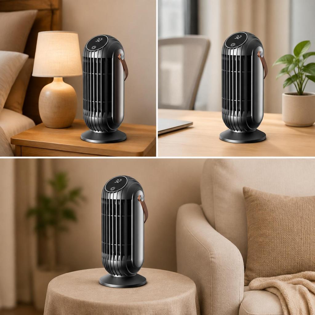 PTC Electric Fan Heater 1500W for Bedroom