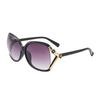 2022 European & American Women's Camellia Large Face Slimming UV Sunglasses