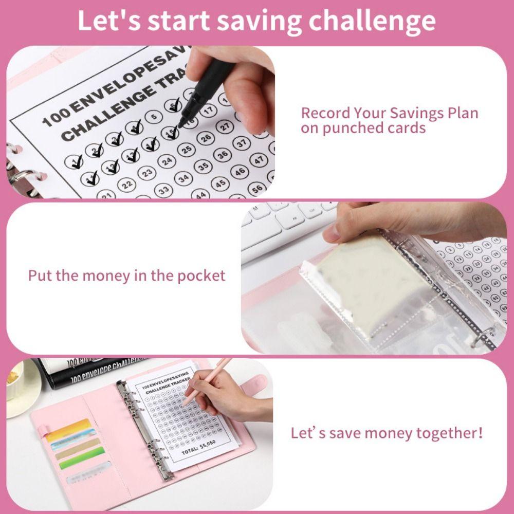 Cash Budget 100 Day Challenge Budget Binder Saving Money Organizer Office Stationery Supplies