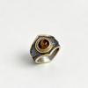 Indian Style Turquoise Retro Titanium Steel Men's Hip Hop Gemstone Ring