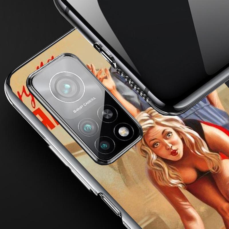 Sexy Pin Up Girl Vintege Phnoe Case for Phnoe Case for Xiaomi Redmi Note 15 14 14S 13 Pro Plus 12 12S 11S 11E 10S 10 11T 5G Uniq