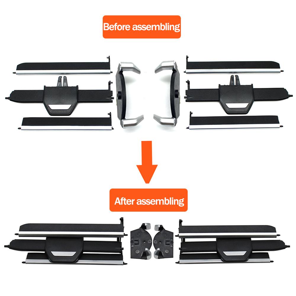 Car Front Centra AC Air Conditioner Vent Grill Slider Clip Repair Kit For BMW 1 2 3 4 Z4 Series F40 F44 G20 G26 G28 G29 G01 G02