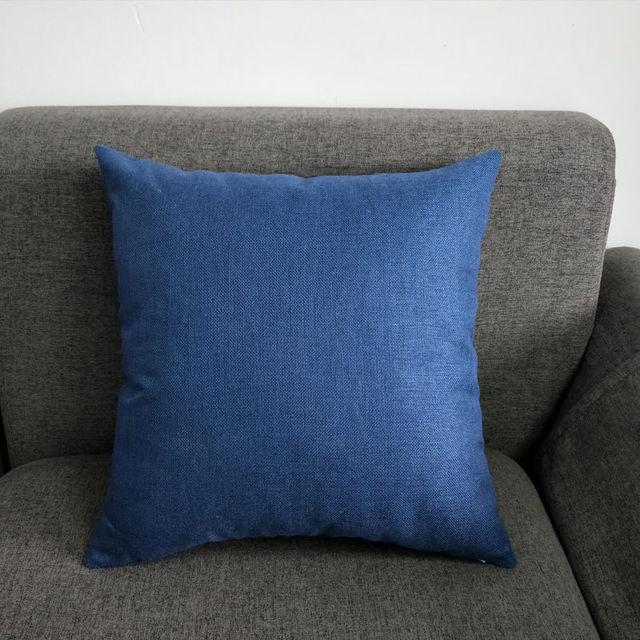 Thick Linen Fabric Throw Pillow Living Room Cushion Sofa Cover Bedside Back Pillow Car Lumbar Pillow Cover Office Use Back Cover