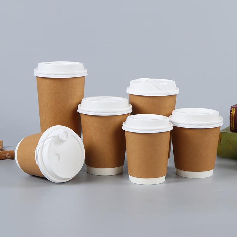 Thickened Kraft Paper Coffee & Tea Cups