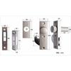 WEST 430 Sliding Door Lock, Door Tip, Includes 3 Standard Keys, Aluminum Sash, Sliding Door, Aftermarket Auxiliary Lock, Two-Lock, Security Measures,