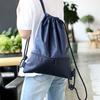 Waterproof Fitness Drawstring Bag Solid Color Drawstring Pocket Knapsack Drawstring Backpack  Gym