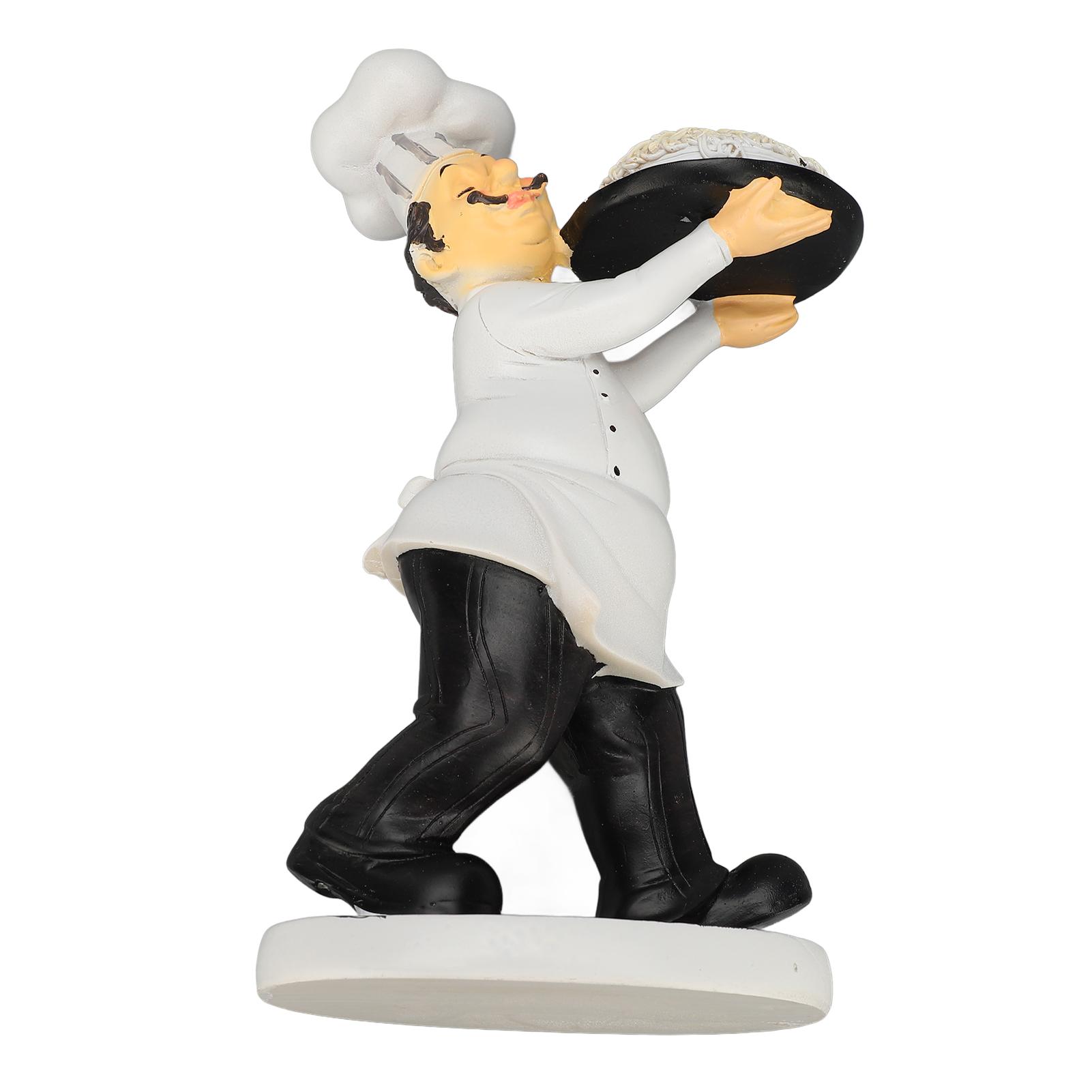 

Кулинария Поделки Статуэтка Украшение Смола 3D Мультяшный Обеденный стол Украшение Шеф-повара для кухни Офиса