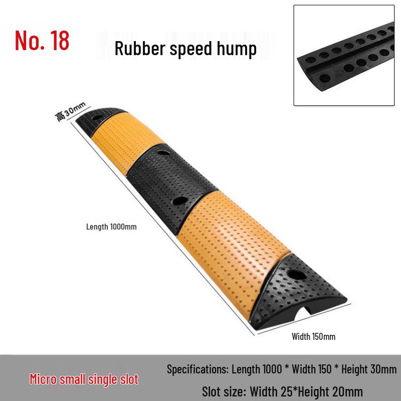 Indoor/Outdoor Cable Protection Rubber Trunking Speed Bump