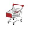 1:48 Mini Chariots de Supermarché Modèle de Bureau Jouets pour Enfants Décoration de Maison Miniature