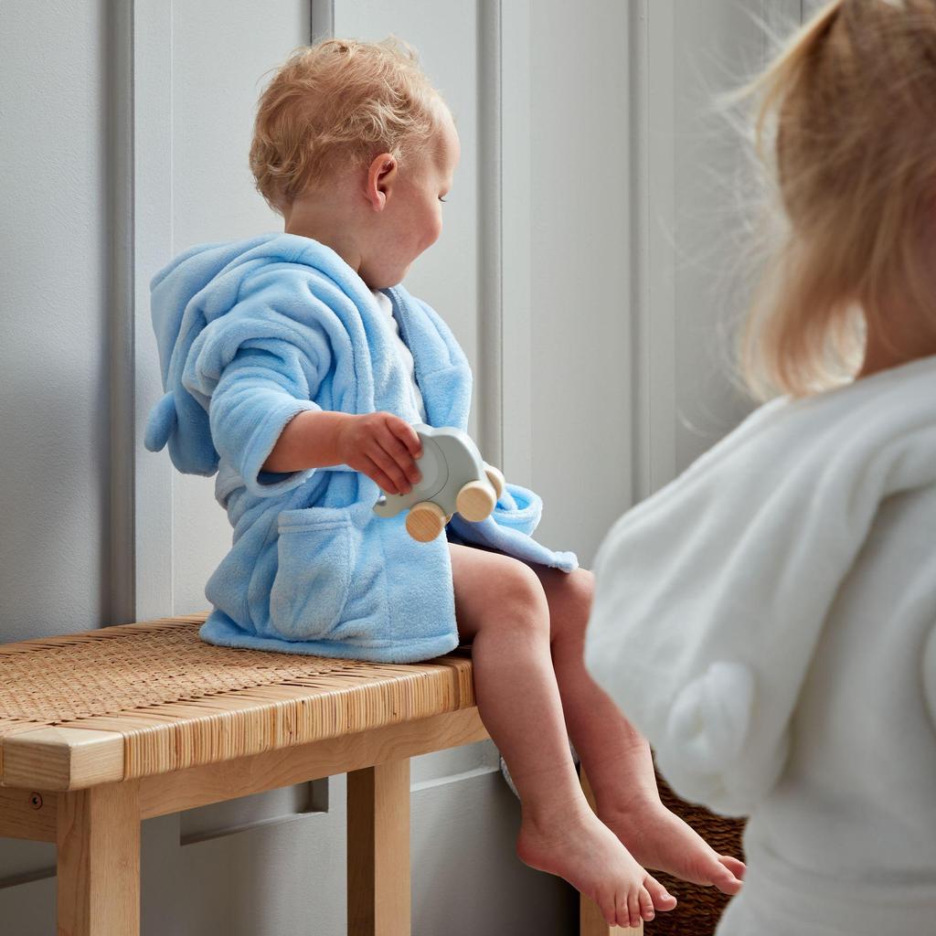 Bambino Baby's First Dressing Gown - Blue 3-6 Months