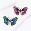 Classic Enamel Butterfly Brooches for Women Rhinestone Insect Pins Event Party New Gifts Backpack Decoration Clothes Accessories