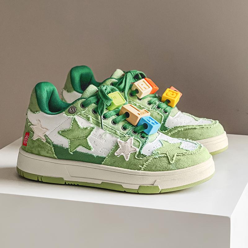 

37-44 High Quality Fashion Couple s Board Shoes for Men s Sneakers Platform Luxus Designer Tênis Masculino Casual Shoes for Boy 39 зелёный