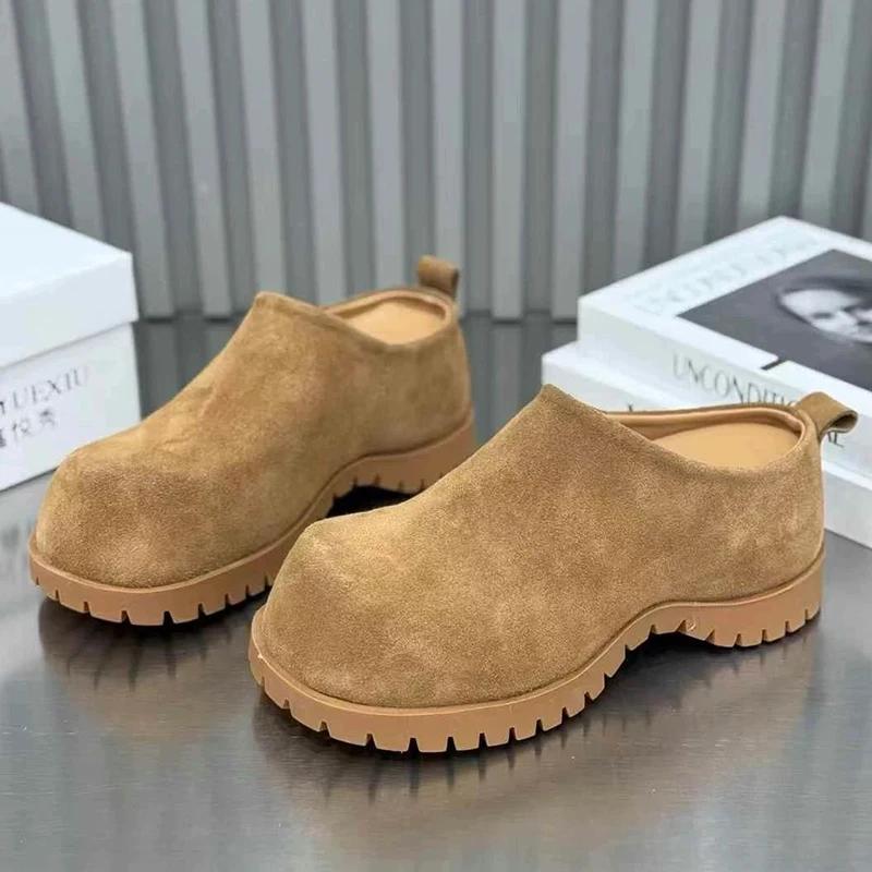 Women's Slippers Flats Platform Mules Shoes Woman Sandals Slingback Summer 2025 Brand Fashion Slides Flip Flops Zapatos De Mujer